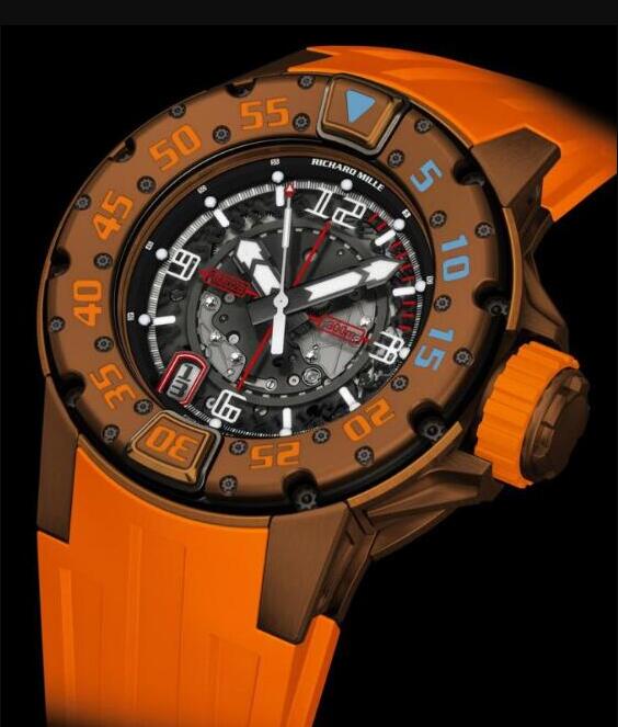 Review Replica Richard Mille RM 028 Brown Orange Watch - Click Image to Close